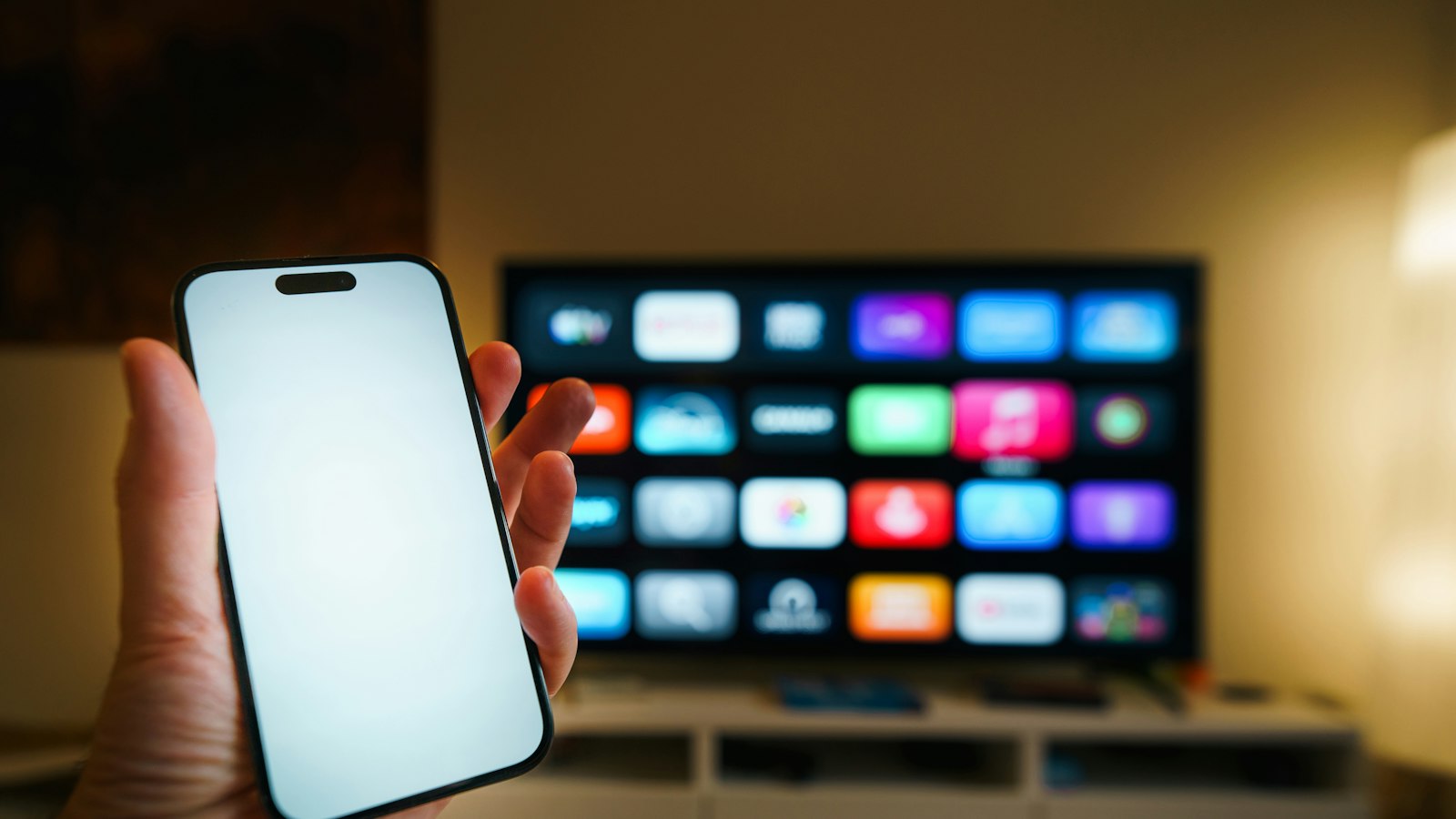 Smartphone voor een smart tv